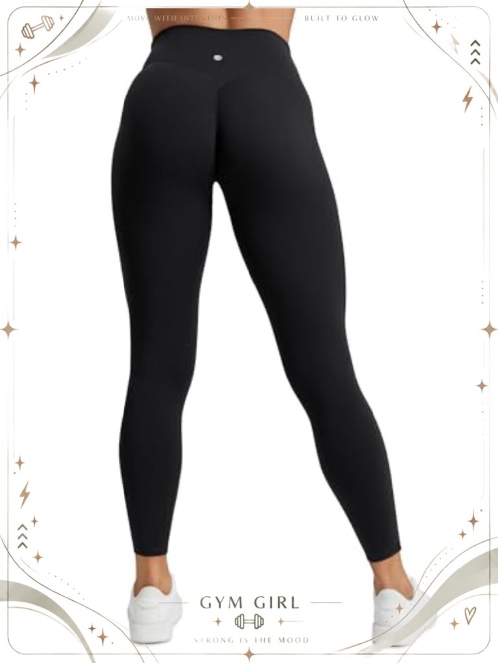 High Rise Scrunch Butt Leggings 25" Seamless Workout Yoga Pants